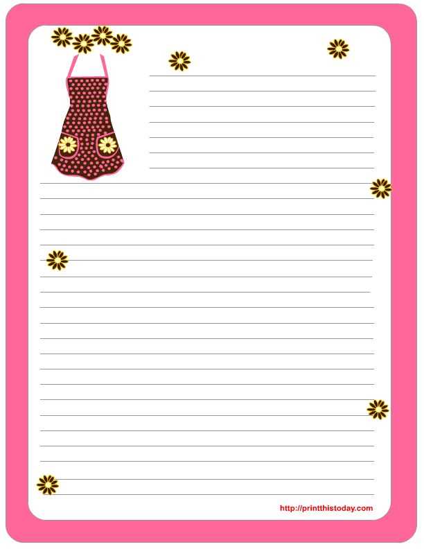 letter stationery templates free