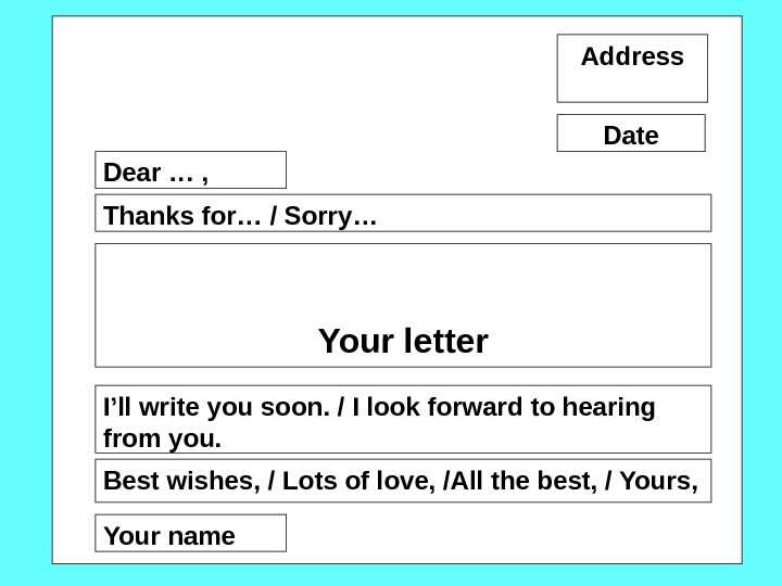 letter template elementary