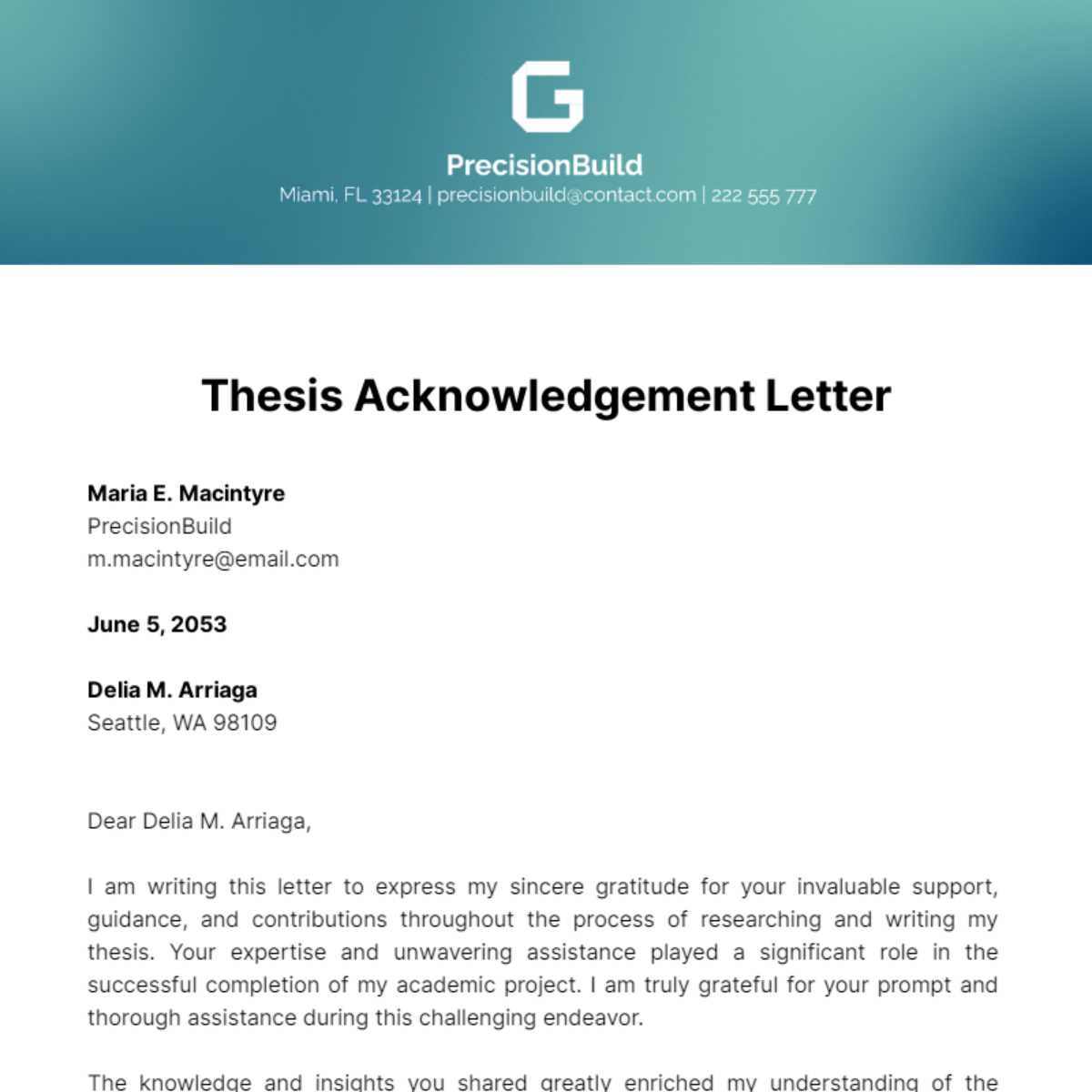 letter template html