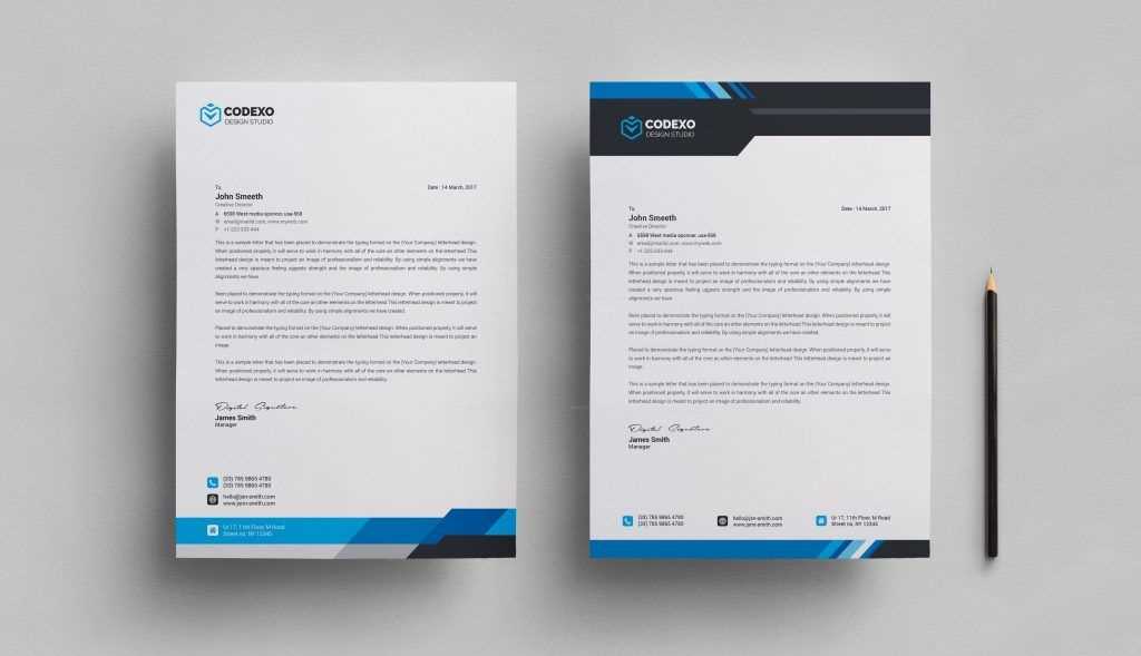 letter template psd