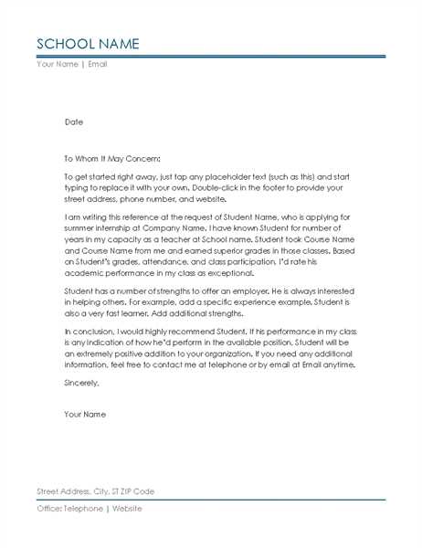 letter to home office template