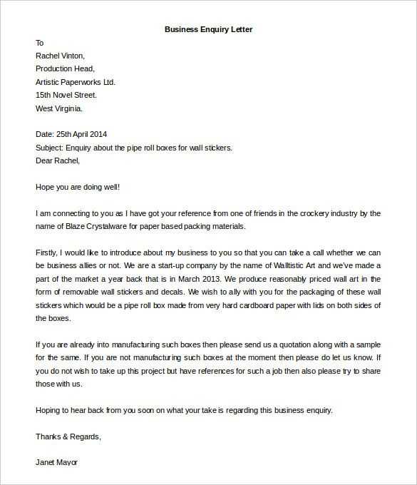 letter to mayor template