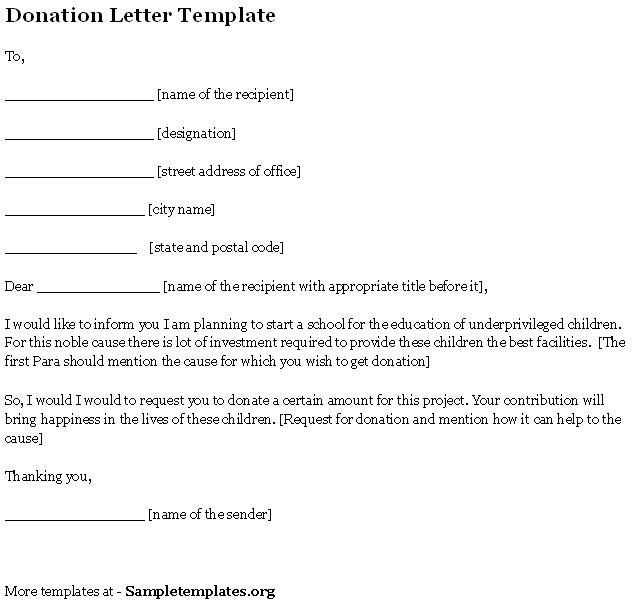 letter to potential investors template