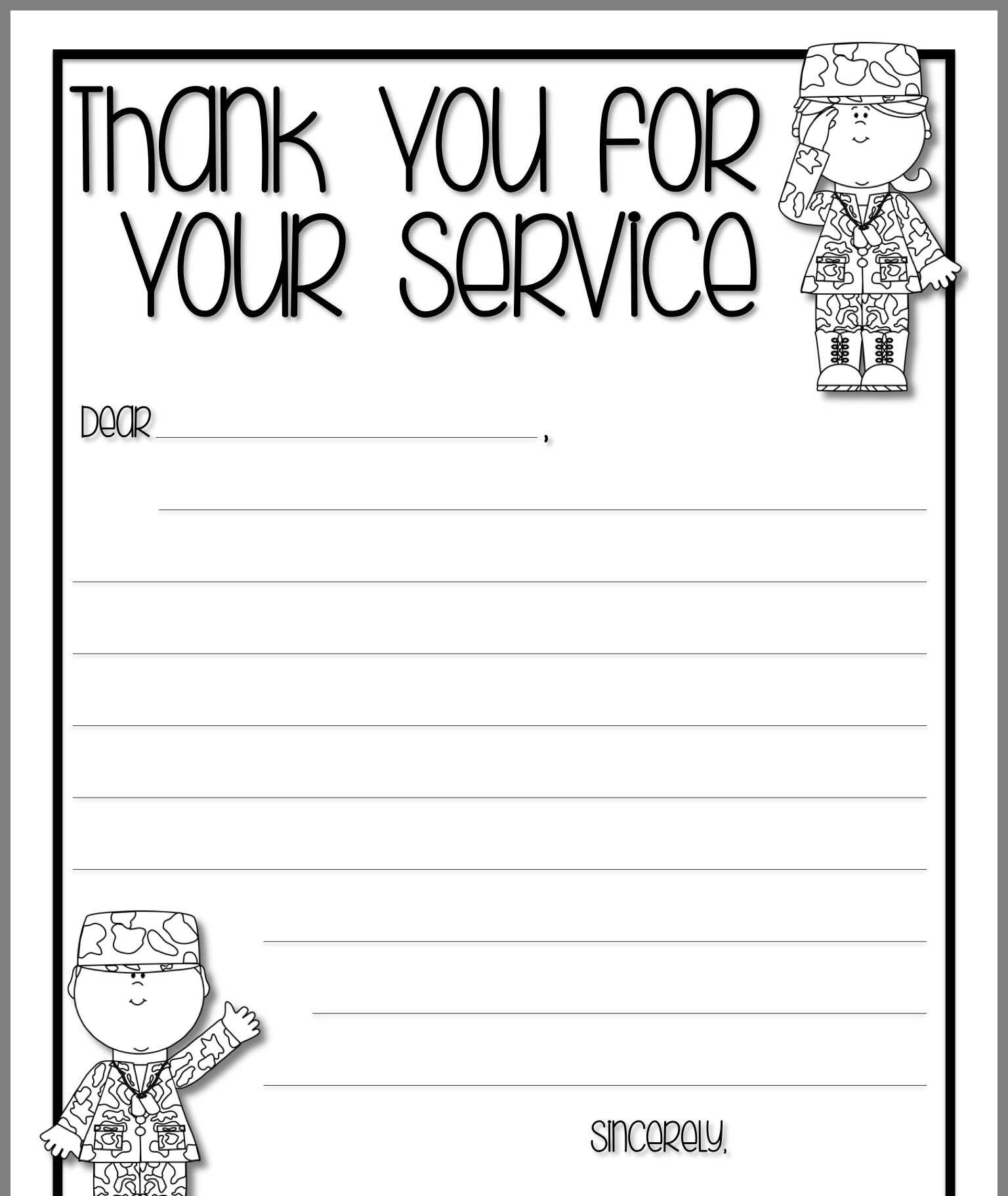 letter to veterans template