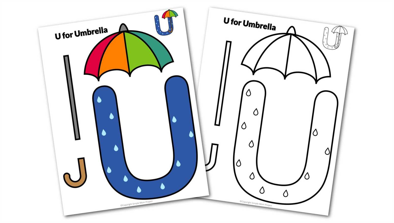 letter u template