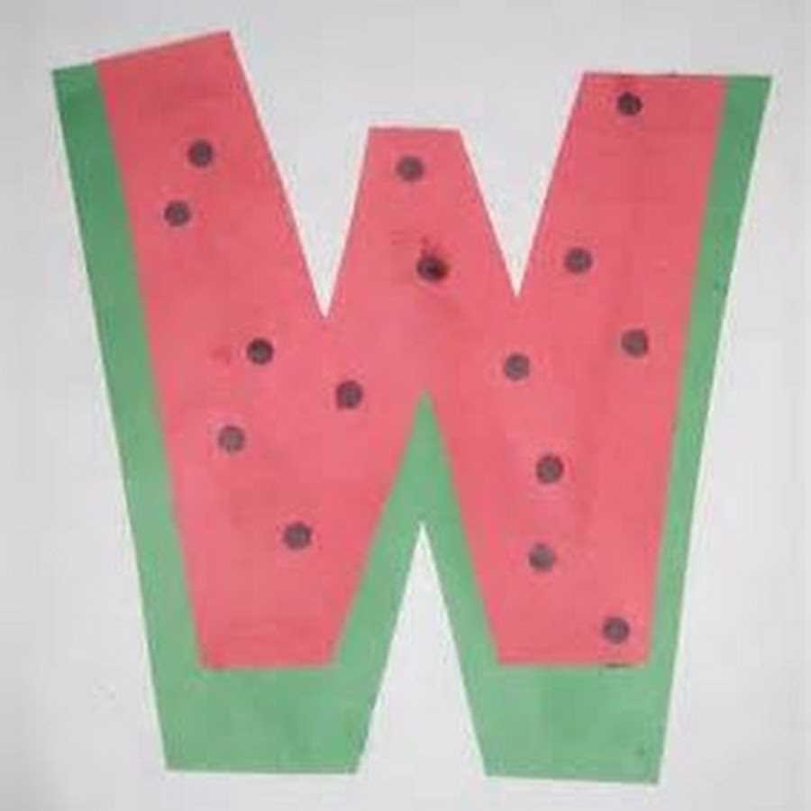 letter w craft template