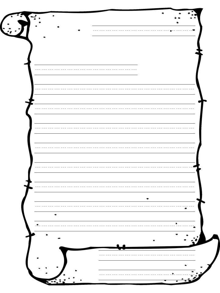 letter with picture template