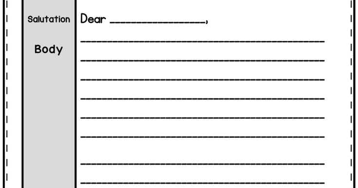 letter writing template pdf