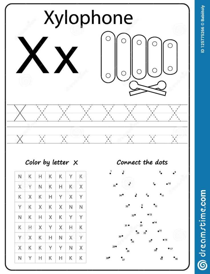 letter x template for preschool