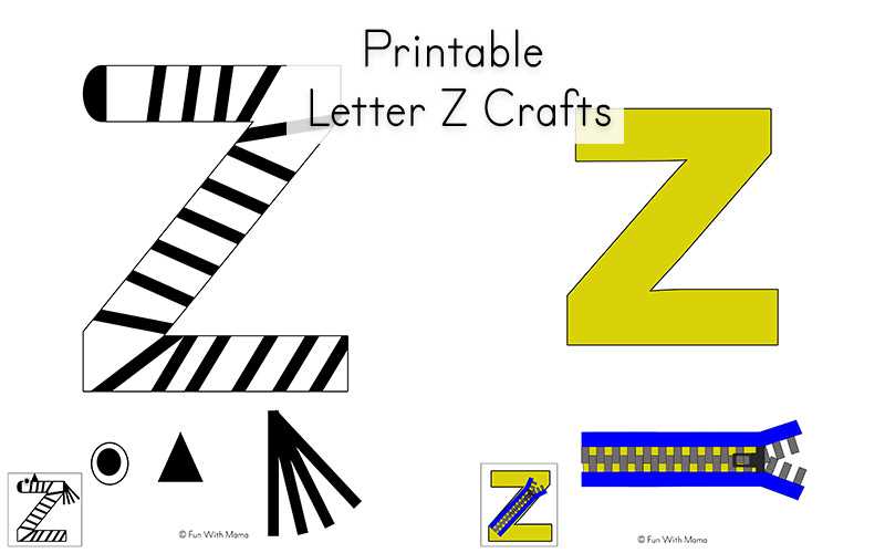 letter z template printable