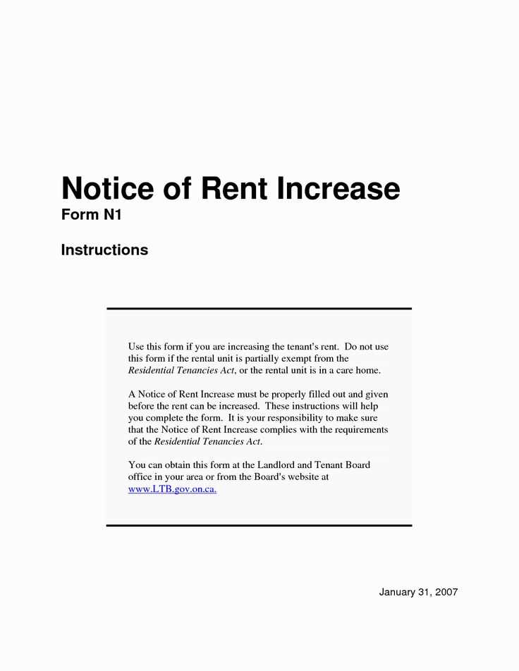 living rent free letter template