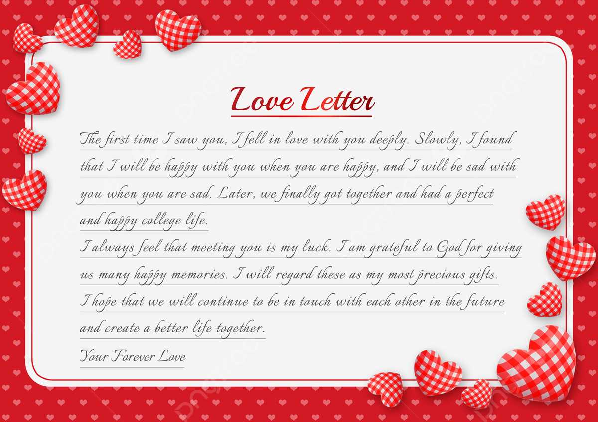 love letter template design online free