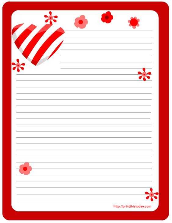 love letter template microsoft word