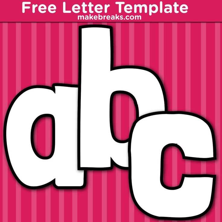 lower case letter templates