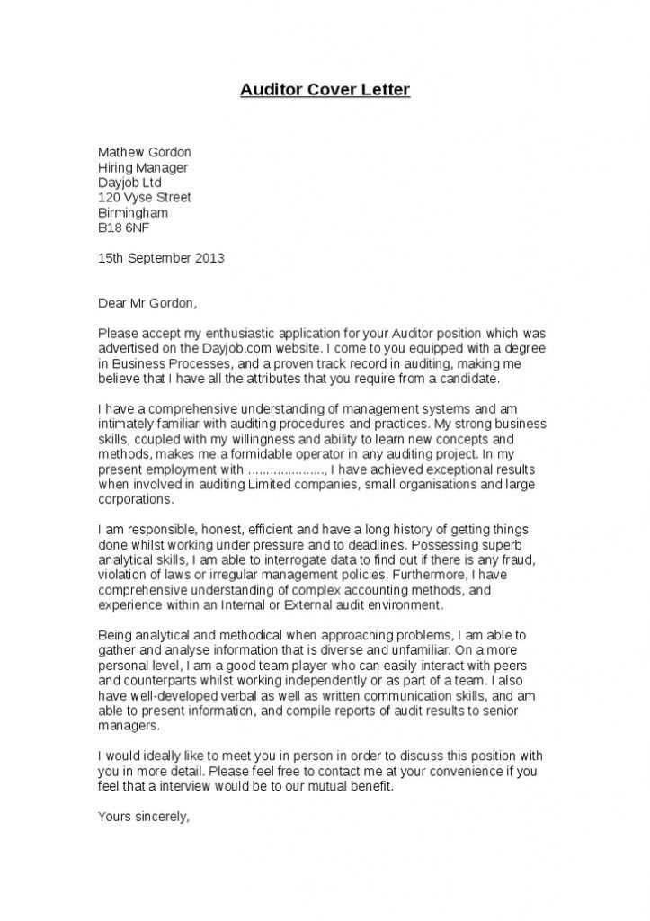 management letter audit template