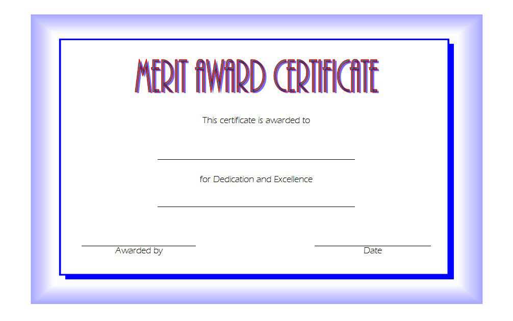 merit letter template