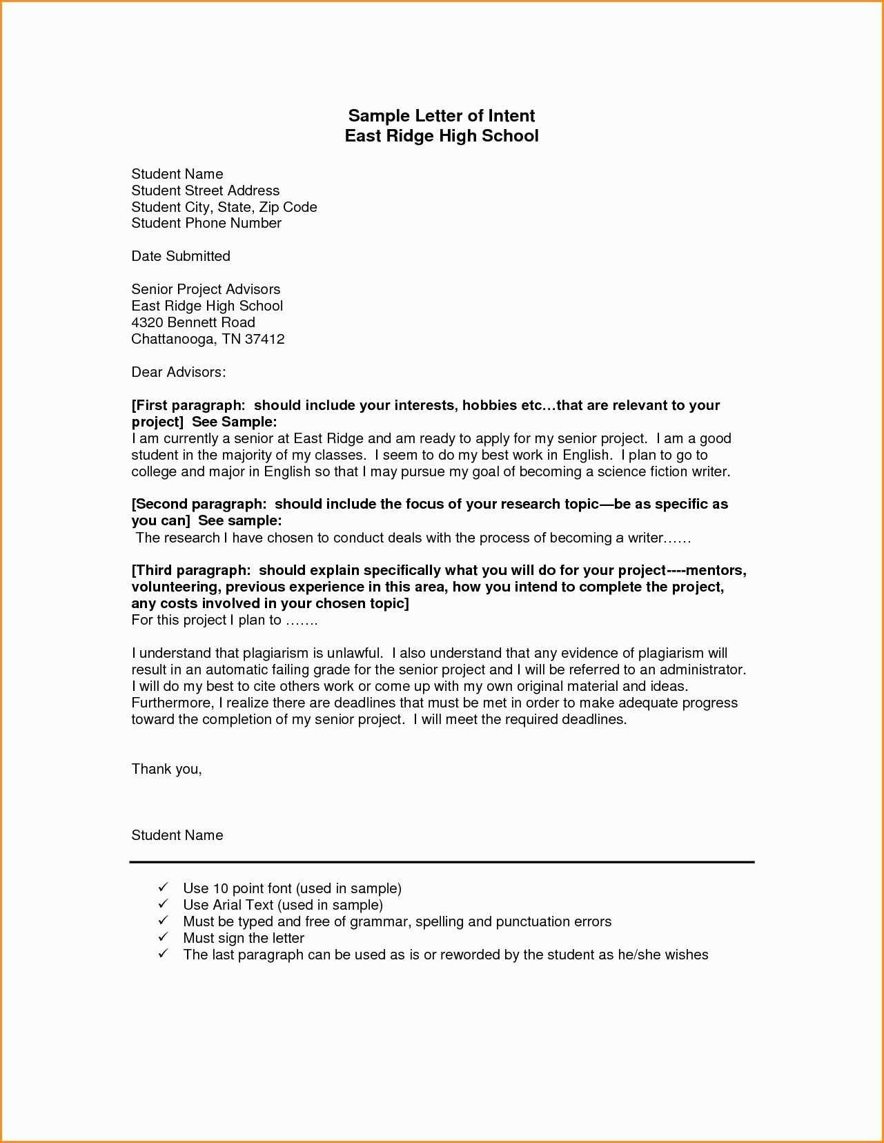 microsoft letter of intent template