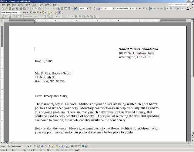 microsoft letter templates business