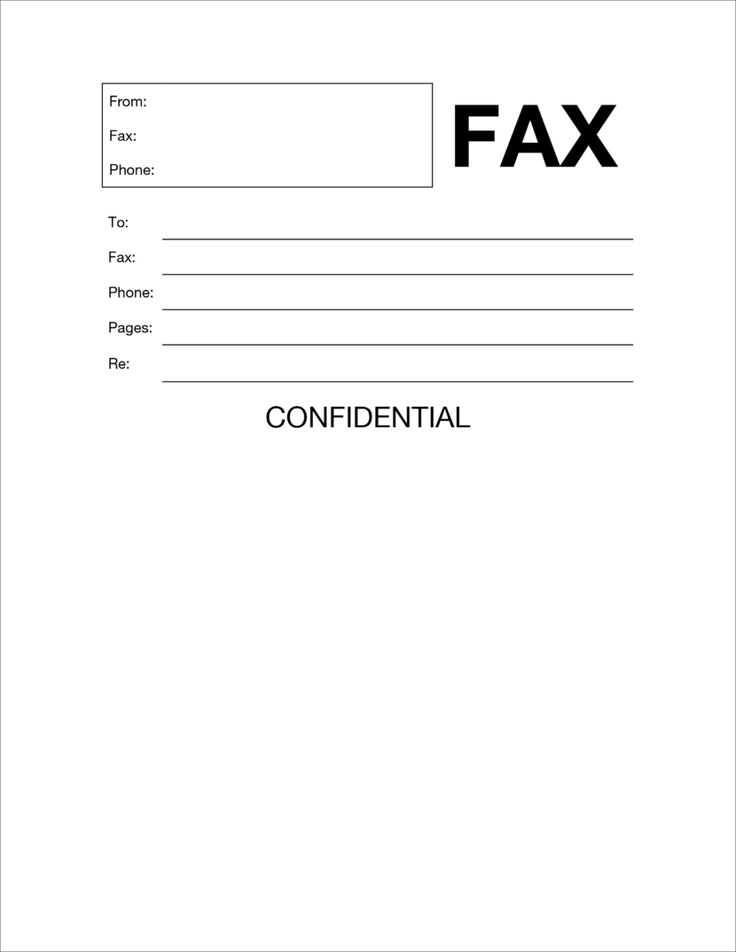 microsoft word fax cover letter template