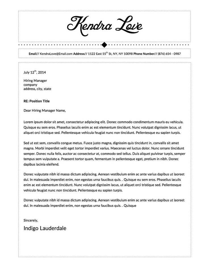 microsoft word letter of interest template