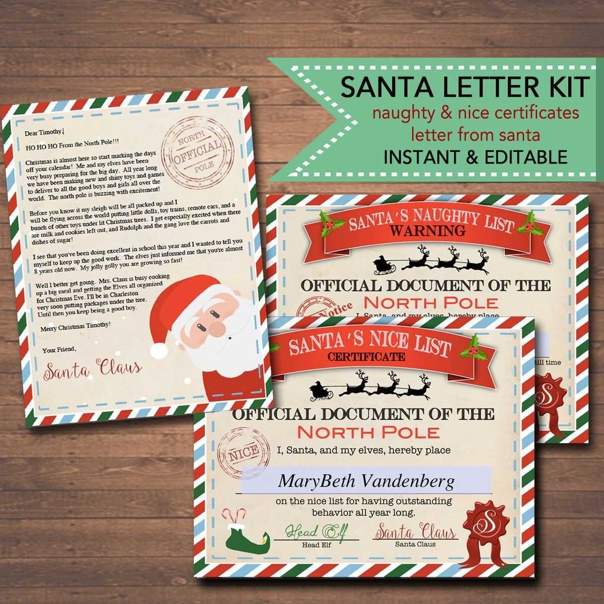 naughty letter from santa template