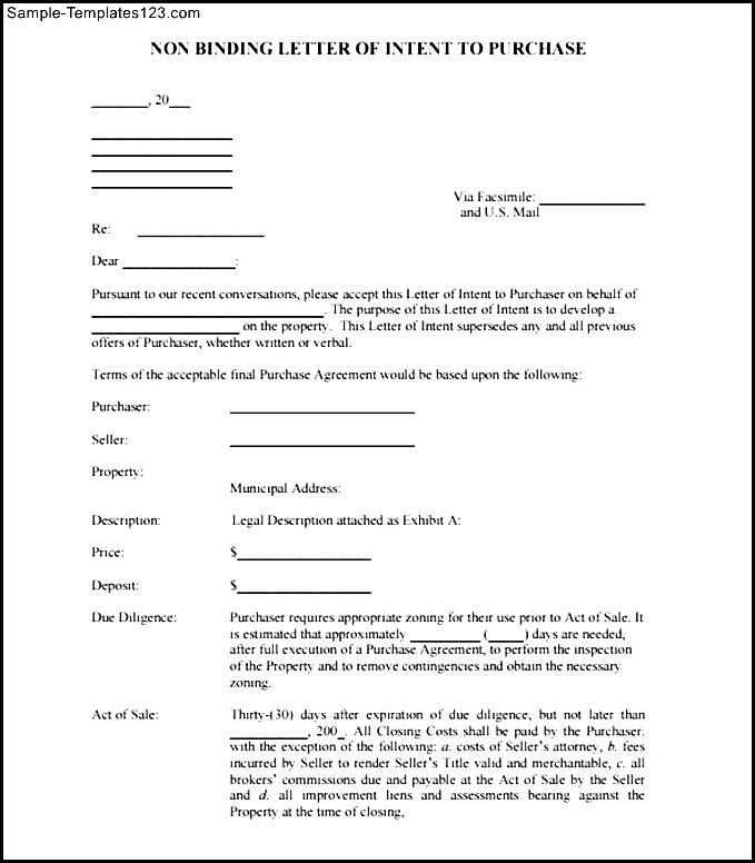 non binding offer letter template