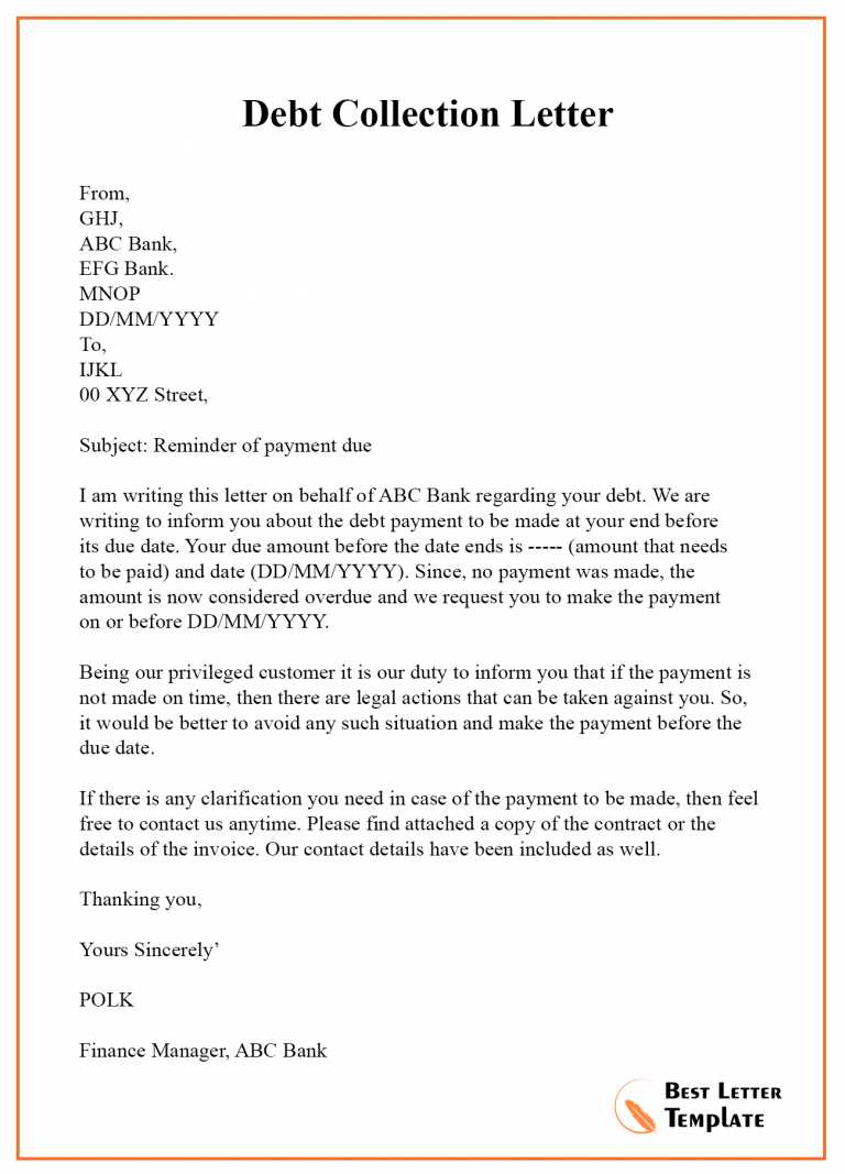 not my debt letter template