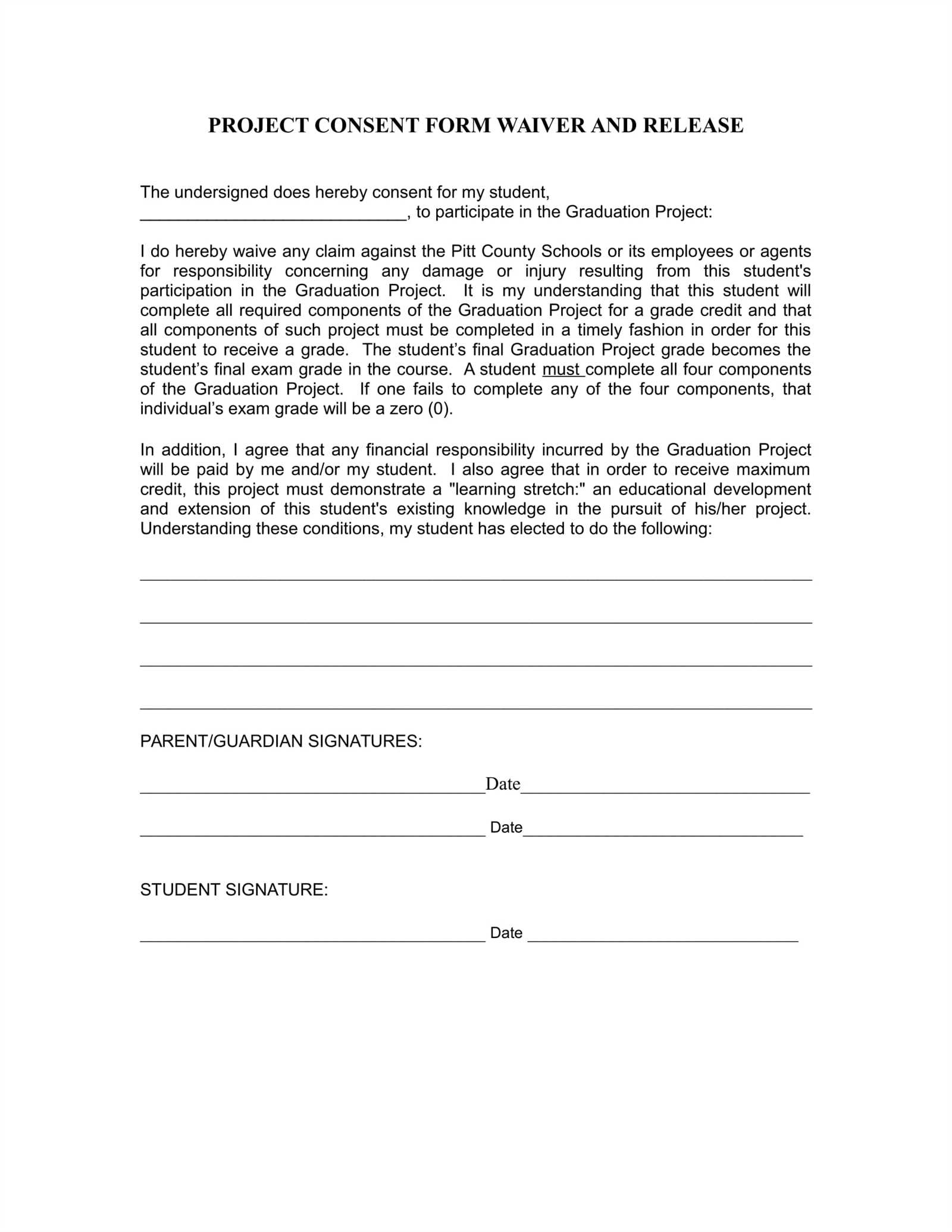 oci consent letter template