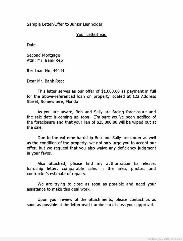 offer letter to buy a house template