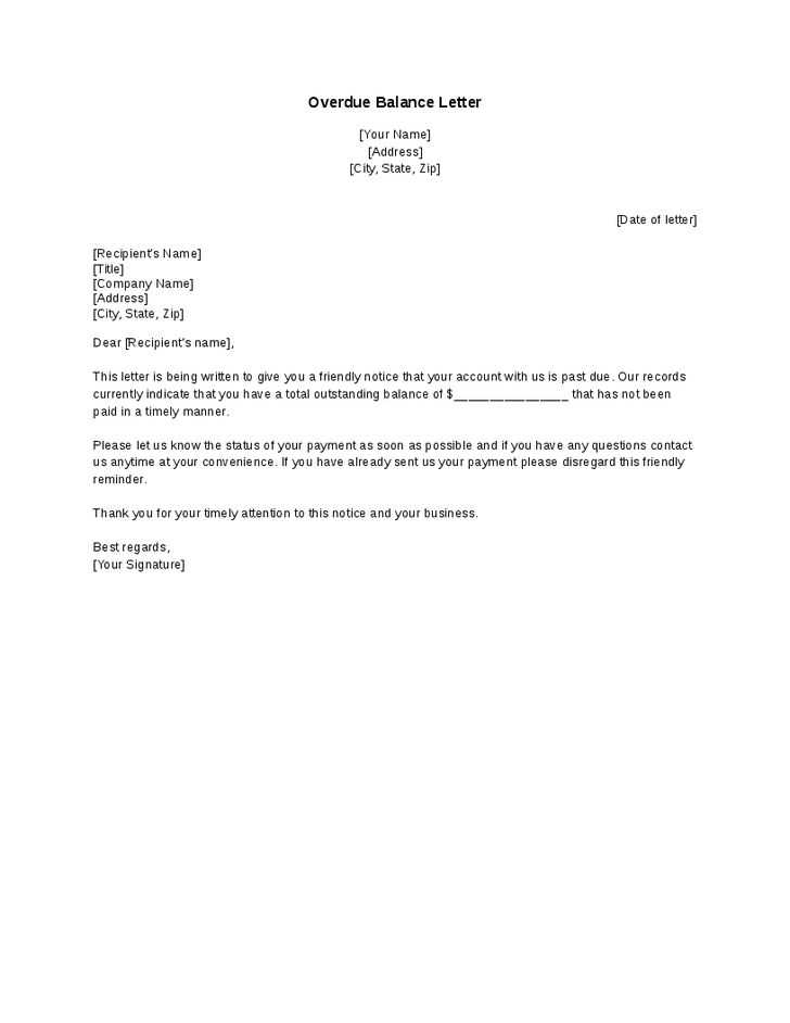 overdue letter template