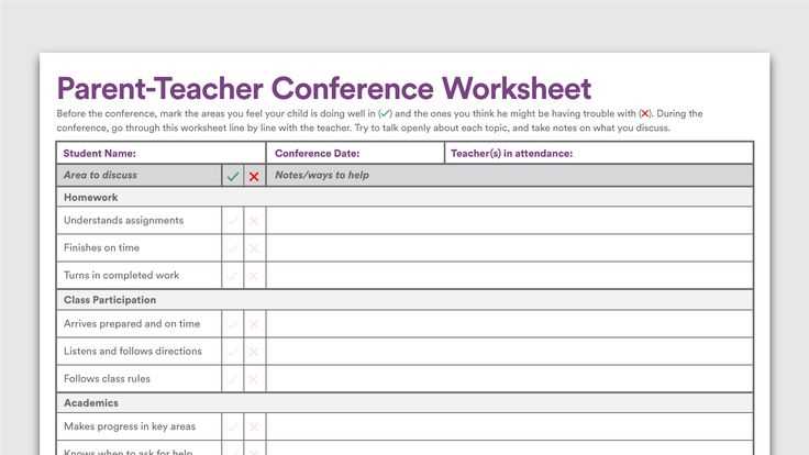 parent teacher conference letter template