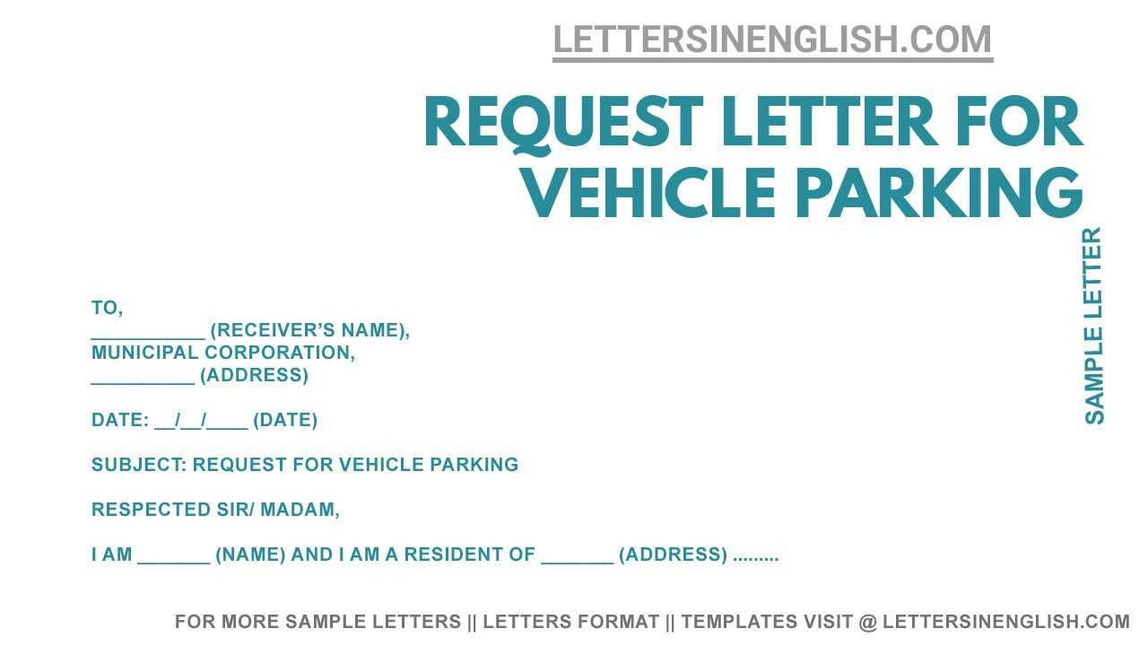 parking letter template