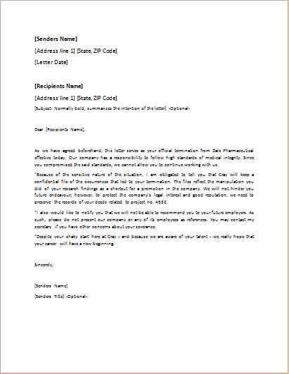 patient dismissal letter template