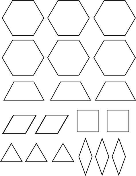 pattern block letter templates