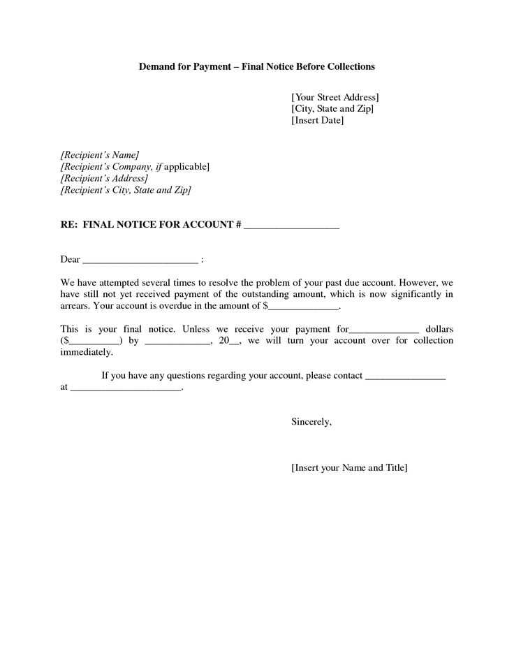 pay less notice letter template