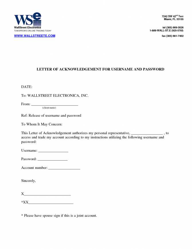 payment direction letter template