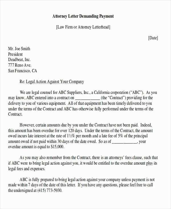 payment shock letter template