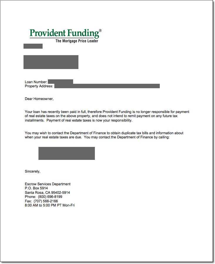 payoff statement mortgage payoff letter template