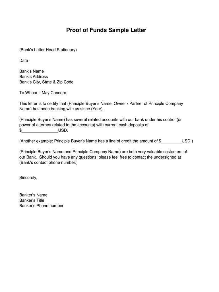 payout letter template