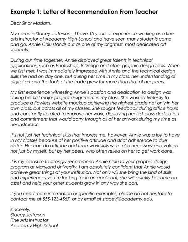 peer recommendation letter template