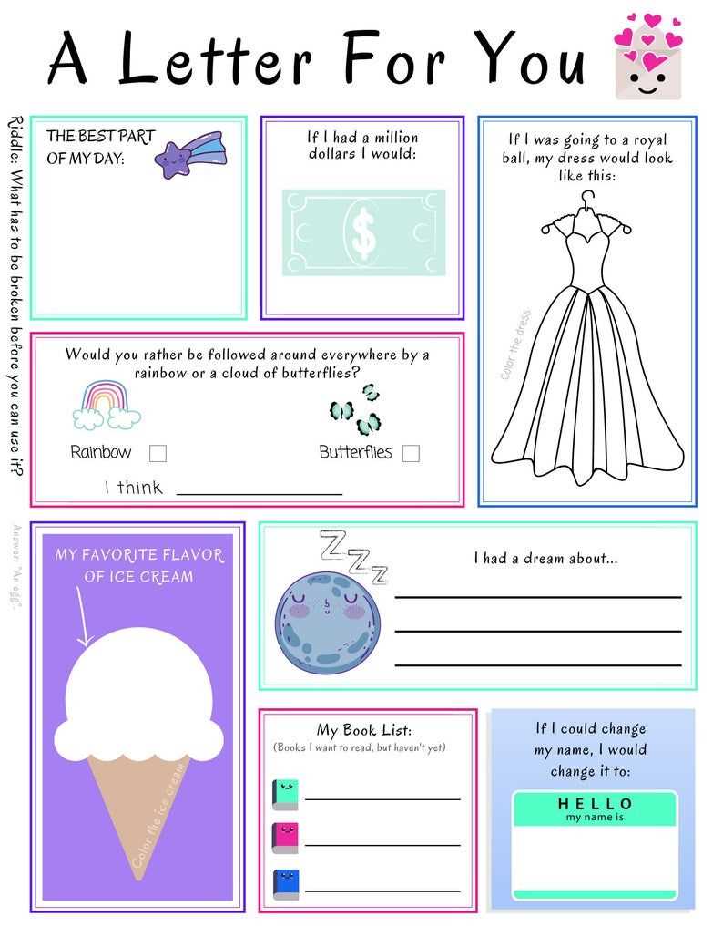 pen pal letter template