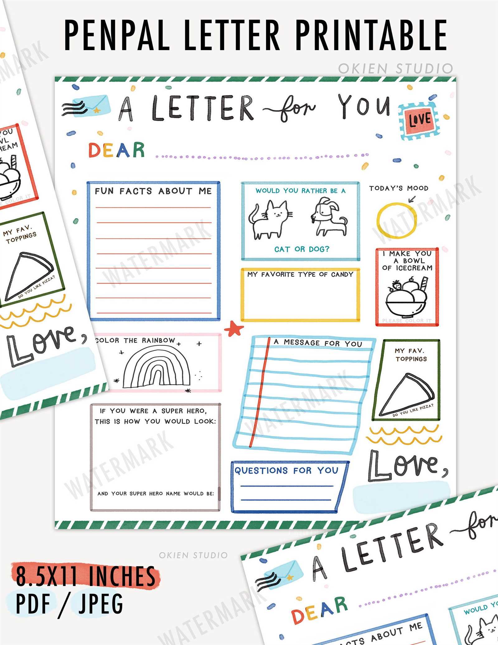 pen pal letter template