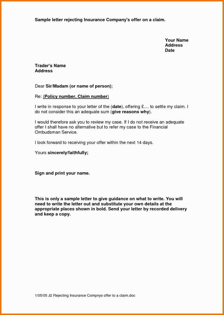 personal injury claim letter template uk