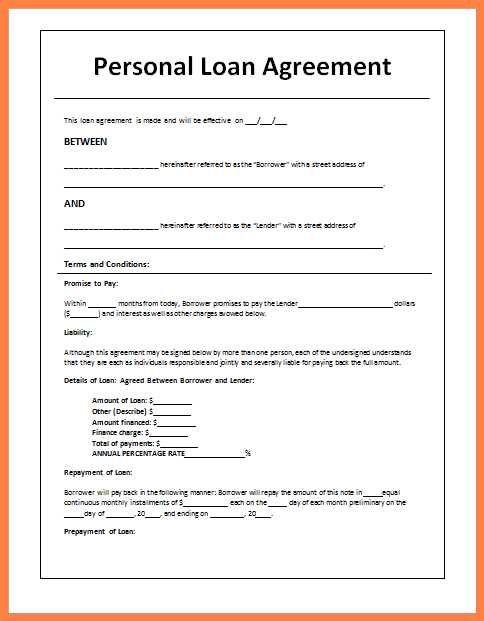 personal loan repayment letter template