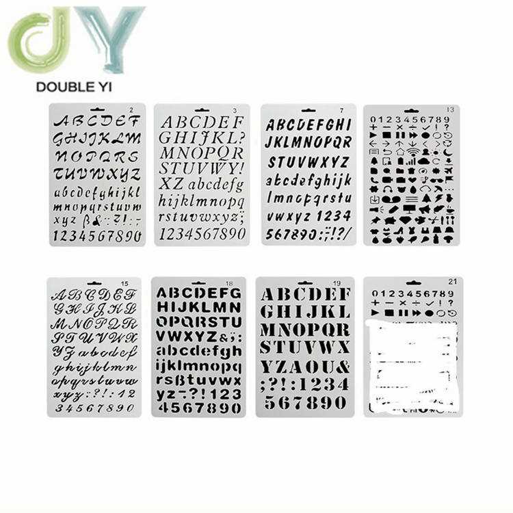 plastic letter stencil templates