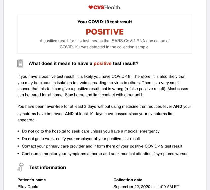 positive covid letter template