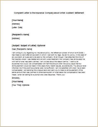 pothole claim letter template