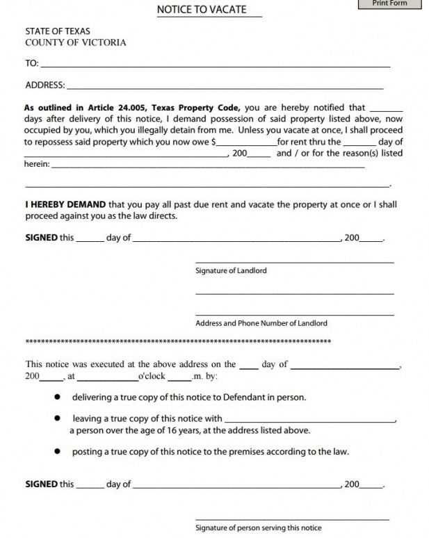 pre lien notice letter texas template