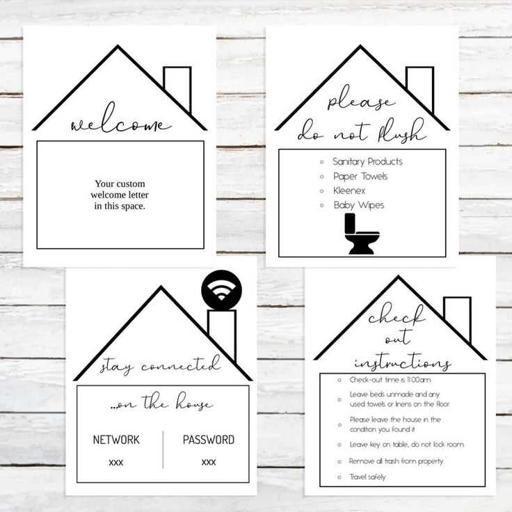 printable airbnb welcome letter template