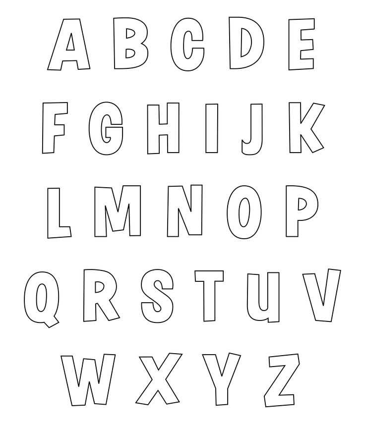 printable alphabet letter templates